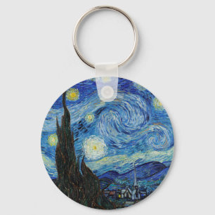 Vincent Van Gogh Sterrennacht  Fine Art Sleutelhanger