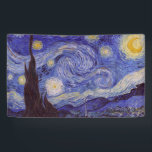Vincent Van Gogh Sterrennacht  Fine Art Spandoek<br><div class="desc">Vincent van Gogh Sterrennacht Fine Art Painting Sterrennacht is een schilderij van de Nederlandse postpressionist Vincent van Gogh. De blauwe nachtelijke hemel is gevuld met ronddraaiende wolken, sterren en een heldere halve maan. De Sterrennacht is de enige nocturne in de reeks uitzichten uit zijn slaapkamerraam. Beweging: Post-Impressionisme. Prachtige artistieke decoratieve...</div>