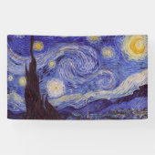 Vincent Van Gogh Sterrennacht  Fine Art Spandoek (Horizontaal)