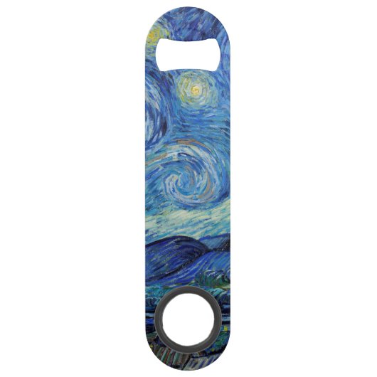 Vincent Van Gogh Sterrennacht  Fine Art Speed Flessenopener (Achterkant)