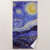 Vincent Van Gogh Sterrennacht  Fine Art Strandlaken (Voorkant)