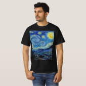 Vincent Van Gogh Sterrennacht  Fine Art T-shirt (Voorkant volledig)