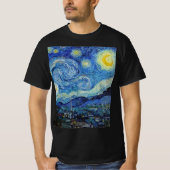 Vincent Van Gogh Sterrennacht  Fine Art T-shirt (Voorkant)
