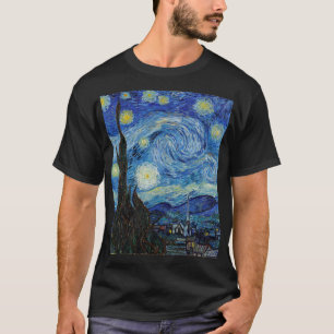 Vincent Van Gogh Sterrennacht  Fine Art T-shirt