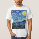Vincent Van Gogh Sterrennacht  Fine Art T-shirt<br><div class="desc">Vincent Van Gogh Sterrennacht  Fine Art T-Shirt</div>