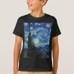 Vincent Van Gogh Sterrennacht  Fine Art T-shirt<br><div class="desc">Vincent Van Gogh Sterrennacht  Fine Art T-Shirt</div>
