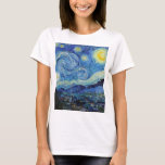 Vincent Van Gogh Sterrennacht  Fine Art T-shirt<br><div class="desc">Vincent Van Gogh Sterrennacht  Fine Art Women's T-Shirt</div>