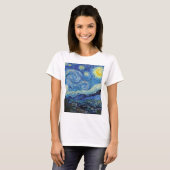 Vincent Van Gogh Sterrennacht Fine Art T-shirt (Voorkant volledig)