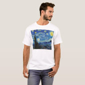 Vincent Van Gogh Sterrennacht  Fine Art T-shirt (Voorkant volledig)