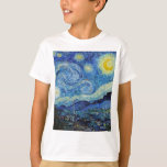 Vincent Van Gogh Sterrennacht  Fine Art T-shirt<br><div class="desc">Vincent Van Gogh Sterrennacht  Fine Art T-Shirt</div>