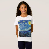 Vincent Van Gogh Sterrennacht  Fine Art T-shirt (Voorkant volledig)