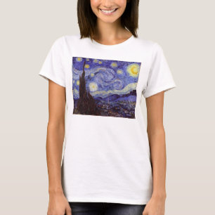 Vincent Van Gogh Sterrennacht  Fine Art T-shirt