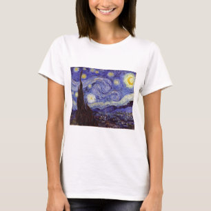 Vincent Van Gogh Sterrennacht  Fine Art T-shirt