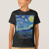 Vincent Van Gogh Sterrennacht  Fine Art T-shirt (Voorkant)