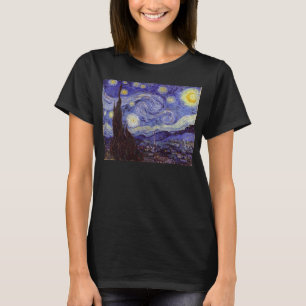 Vincent Van Gogh Sterrennacht Fine Art T-shirt