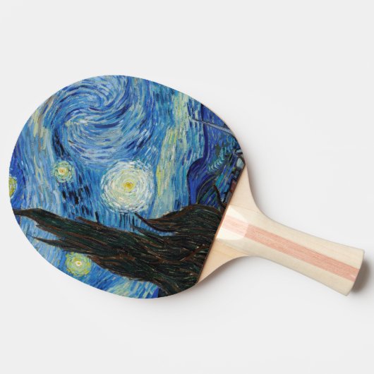 Vincent Van Gogh Sterrennacht Fine Art Tafeltennisbatje (Zijkant)