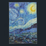 Vincent Van Gogh Sterrennacht  Fine Art Theedoek<br><div class="desc">Vincent Van Gogh Sterrennacht  Fine Art Kitchen Towel</div>