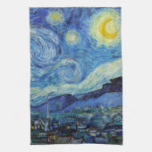 Vincent Van Gogh Sterrennacht  Fine Art Theedoek (Verticaal)