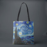 Vincent Van Gogh Sterrennacht  Fine Art Tote Bag<br><div class="desc">Vincent Van Gogh Sterrennacht  Fine Art Shoulder Canvas tas</div>