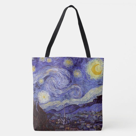 Vincent Van Gogh Sterrennacht  Fine Art Tote Bag (Voorkant)