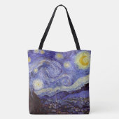Vincent Van Gogh Sterrennacht  Fine Art Tote Bag (Achterkant)