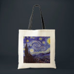 Vincent Van Gogh Sterrennacht  Fine Art Tote Bag<br><div class="desc">Vincent van Gogh Sterrennacht Fine Art Painting Sterrennacht is een schilderij van de Nederlandse postpressionist Vincent van Gogh. De blauwe nachtelijke hemel is gevuld met ronddraaiende wolken, sterren en een heldere halve maan. De Sterrennacht is de enige nocturne in de reeks uitzichten uit zijn slaapkamerraam. Beweging: Post-Impressionisme. Prachtige artistieke decoratieve...</div>