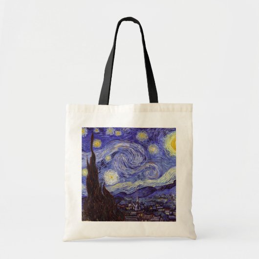 Vincent Van Gogh Sterrennacht Fine Art Tote Bag (Voorkant)