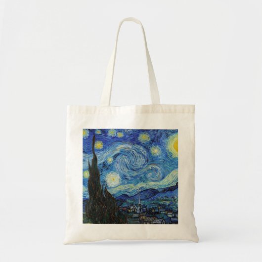 Vincent Van Gogh Sterrennacht Fine Art Tote Bag (Voorkant)