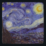 Vincent Van Gogh Sterrennacht  Fine Art Trivet<br><div class="desc">Vincent van Gogh Sterrennacht Fine Art Painting Sterrennacht is een schilderij van de Nederlandse postpressionist Vincent van Gogh. De blauwe nachtelijke hemel is gevuld met ronddraaiende wolken, sterren en een heldere halve maan. De Sterrennacht is de enige nocturne in de reeks uitzichten uit zijn slaapkamerraam. Beweging: Post-Impressionisme. Prachtige artistieke decoratieve...</div>