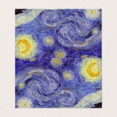 Vincent Van Gogh Sterrennacht  Fine Art Visitekaartje (Buitenkant ongevouwen)