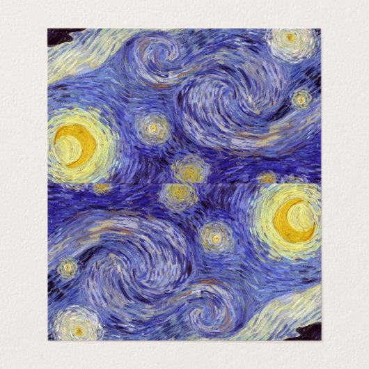 Vincent Van Gogh Sterrennacht  Fine Art Visitekaartje (Buitenkant ongevouwen)