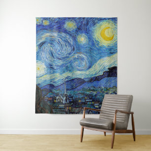 Vincent Van Gogh Sterrennacht  Fine Art Wandkleed