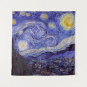Vincent Van Gogh Sterrennacht  Fine Art Wandkleed (Voorkant (horizontaal))