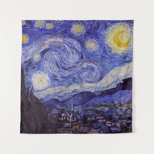 Vincent Van Gogh Sterrennacht  Fine Art Wandkleed (Voorkant (horizontaal))