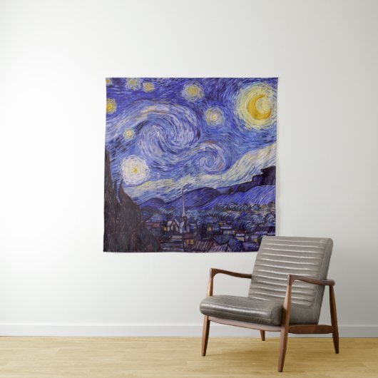 Vincent Van Gogh Sterrennacht  Fine Art Wandkleed (In Situ (horizontaal))