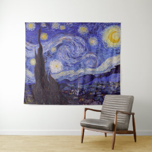 Vincent Van Gogh Sterrennacht Fine Art Wandkleed