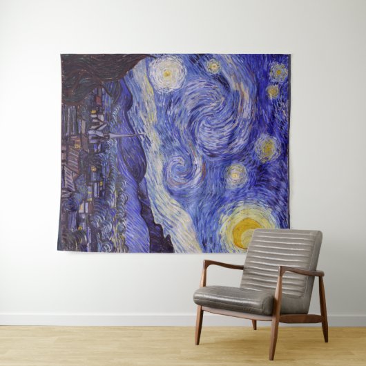 Vincent Van Gogh Sterrennacht  Fine Art Wandkleed (In Situ (horizontaal))