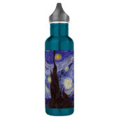 Vincent Van Gogh Sterrennacht  Fine Art Waterfles (Links)