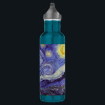 Vincent Van Gogh Sterrennacht  Fine Art Waterfles<br><div class="desc">Vincent van Gogh Sterrennacht Fine Art Painting Sterrennacht is een schilderij van de Nederlandse postpressionist Vincent van Gogh. De blauwe nachtelijke hemel is gevuld met ronddraaiende wolken, sterren en een heldere halve maan. De Sterrennacht is de enige nocturne in de reeks uitzichten uit zijn slaapkamerraam. Beweging: Post-Impressionisme. Prachtige artistieke decoratieve...</div>