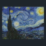 Vincent van Gogh - Sterrennacht Foto Afdruk<br><div class="desc">Vincent van Gogh - Sterrennacht - 1889 - olieschilderij</div>