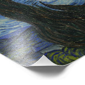Vincent van Gogh - Sterrennacht Foto Afdruk (Hoek)