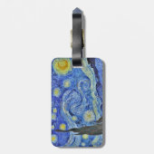 Vincent van Gogh Sterrennacht GalleryHD Fine Art Bagagelabel (Achterkant verticaal)