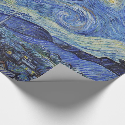 Vincent van Gogh Sterrennacht GalleryHD Fine Art Cadeaupapier (Hoek)