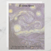 Vincent van Gogh - Sterrennacht Gepersonaliseerd Briefhoofd (Voorkant / Achterkant)