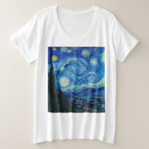Vincent Van Gogh - Sterrennacht Grote Maat T-shirt