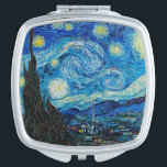 Vincent van Gogh, Sterrennacht Handtas Spiegeltje<br><div class="desc">Sterrennacht,  beroemd schilderij van Vincent van Gogh</div>
