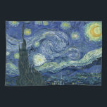 Vincent Van Gogh Sterrennacht Kitchen Towel Theedoek<br><div class="desc">Vincent Van Gogh Sterrennacht Kitchen Towel.  Maakt een uniek en duurzaam geschenk voor elke Van Gogh minnaar.</div>