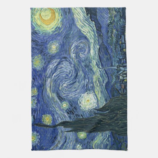 Vincent Van Gogh Sterrennacht Kitchen Towel Theedoek (Verticaal)
