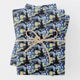 Vincent van Gogh sterrennacht kunstcadeau Inpakpapier Vel