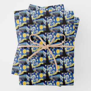Vincent van Gogh sterrennacht kunstcadeau Inpakpapier Vel